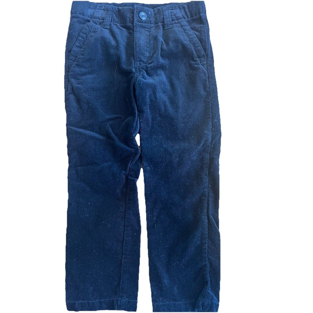 Boys Corduroy Pants Size 4T BLACK Adjustable Waistband EUC 100% Cotton